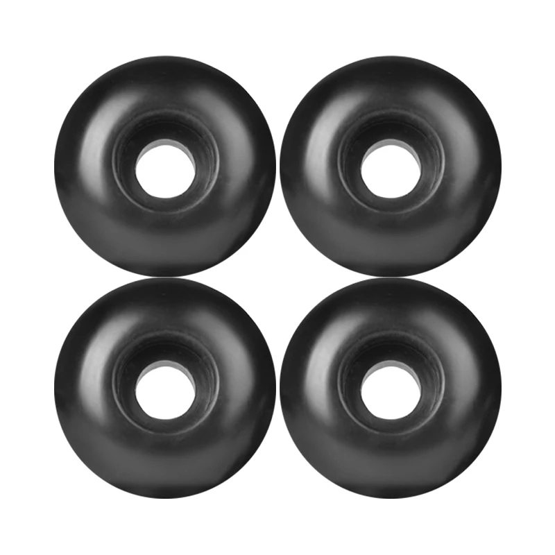 China cheap black white 95A 52mm Blank PU Custom Skateboard skate board Wheels