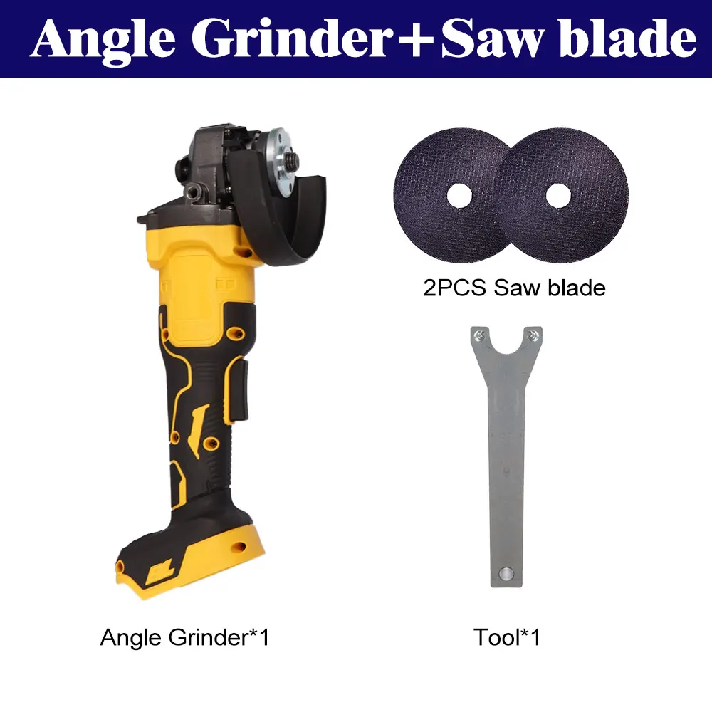 Brushless Angle Grinder M14 14000Rpm 3 Gears Variable Cutting Grinding Polishing Power Tool 18v