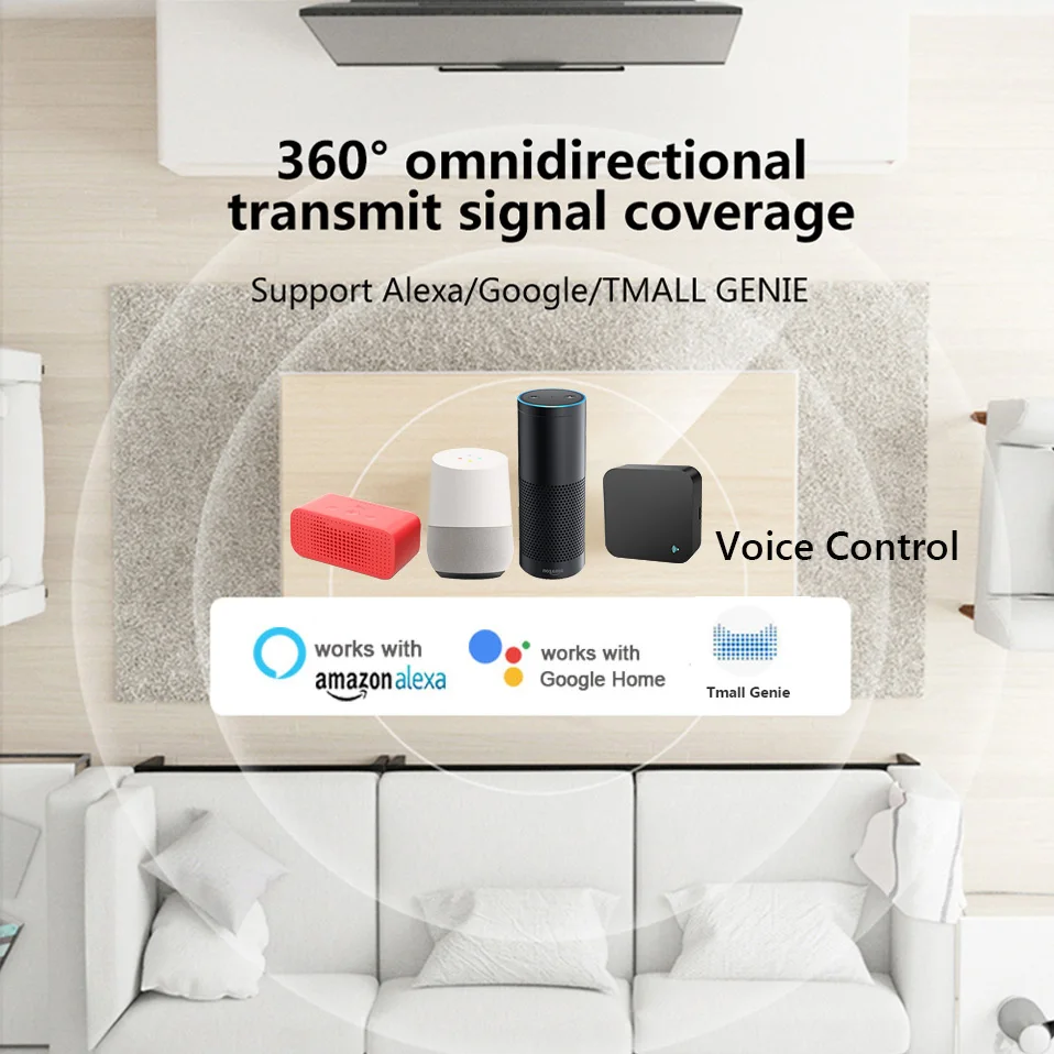 Умное приложение Smart Life для управления Alexa и Google Home универсальный беспроводной ИК Wi-Fi умный пульт дистанционного