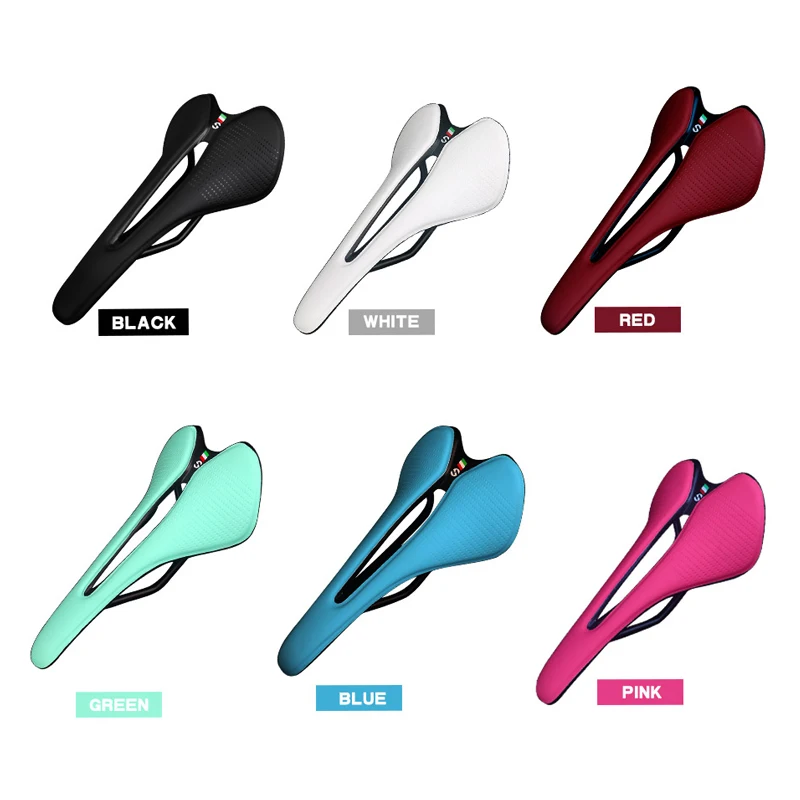 Toseek Plastic/Pvc Mountain Bike Seat Black/Green/White/Red Suspension EVA Comfort Saddle Leather Bicycle Road Bike Saddle  Mtb