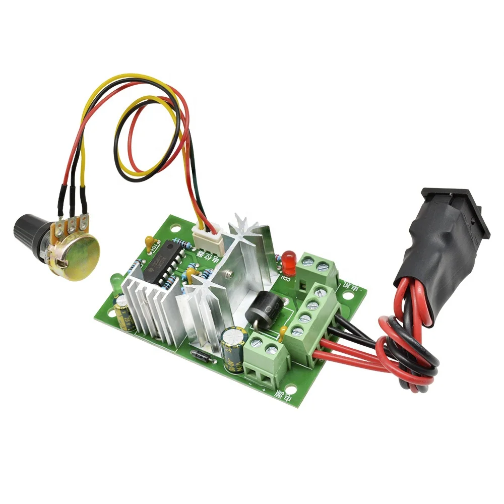 Universal 10-60V Motor Speed Regulator PWM Motor Speed Controller Switch 20A Current Regulator High Power Drive Module