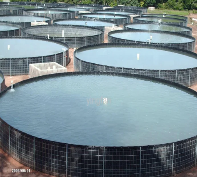 Обор для рыбной фермы, покрытие пруда для аквакультуры, круглые резервуары