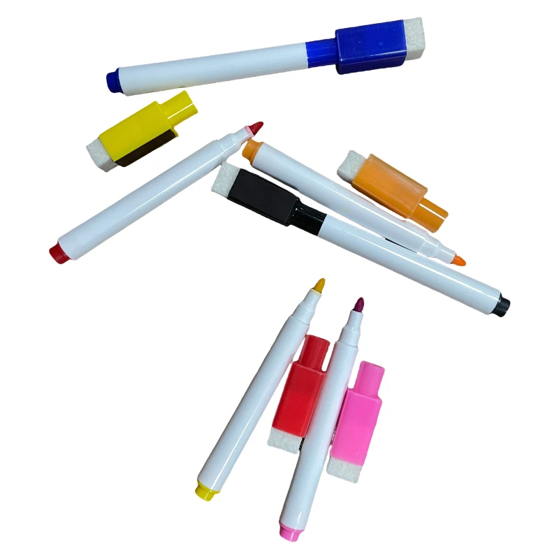 Dry Erase Marker Pens Magnetic White Board Marker Pen Board Body Marker Pen With Eraser