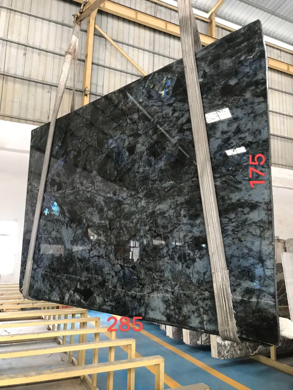 Natural Blue Gemstone Slab Backlit Agate For Wall Background Blue Granite Tiles Decoration