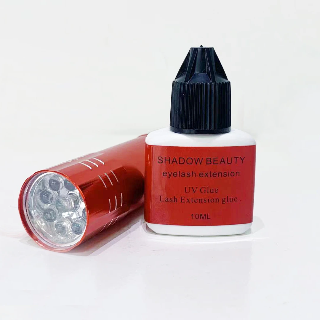 uv led dry eyelash extension glue black color Shadow beauty fast drying eye lash glue