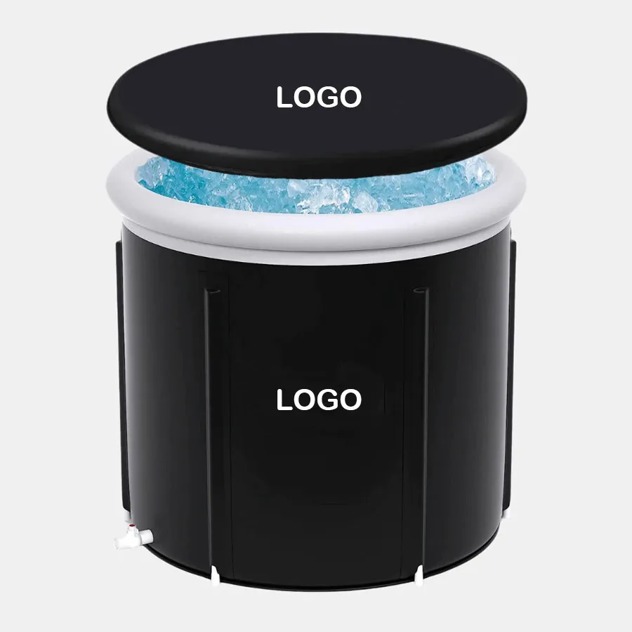 Custom Inflatable Portable Ice Bath Tub for Recovery Therapy Cold Plunge Pvc Bathtub with Lid