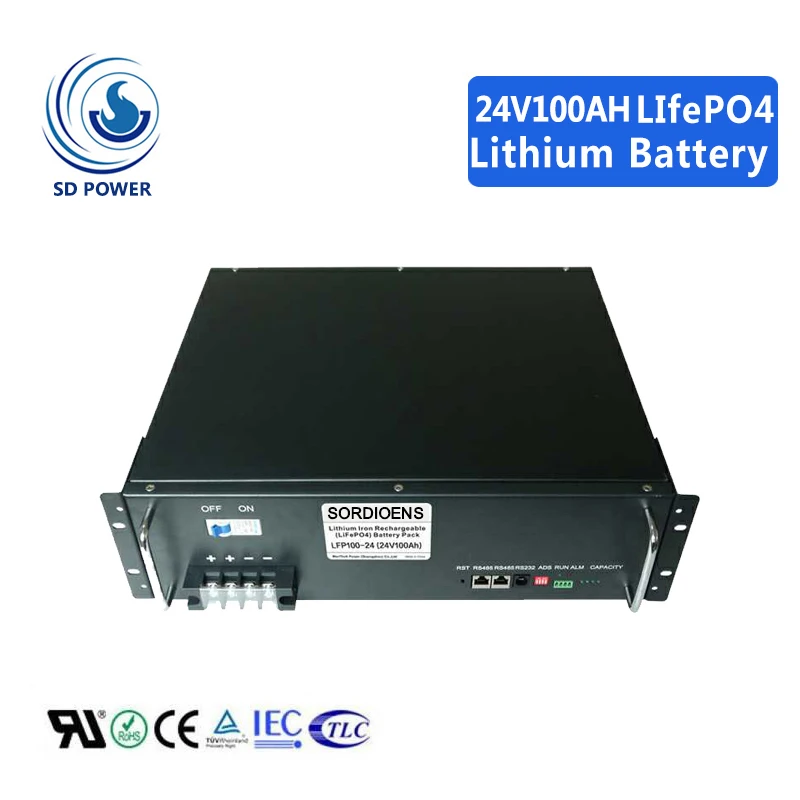 
China manufacture lithium ion pin nimh 24v 100ah lifepo4 lipo battery for rv ev car yacht party 