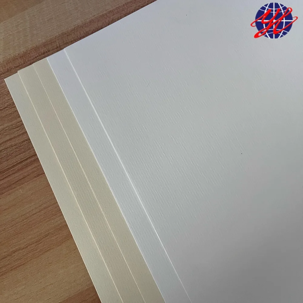 Custom Fixed Location Watermark Conqueror Laid Paper for Product Instruction Booklet Business Name Card High-Grade Bag Material