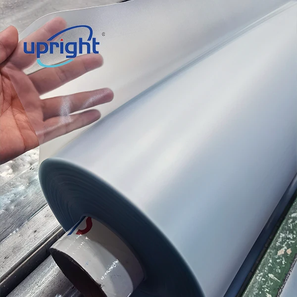 Upright 120 micron 180 micron white clear frosted pharmaceutical pvc film for urine bag