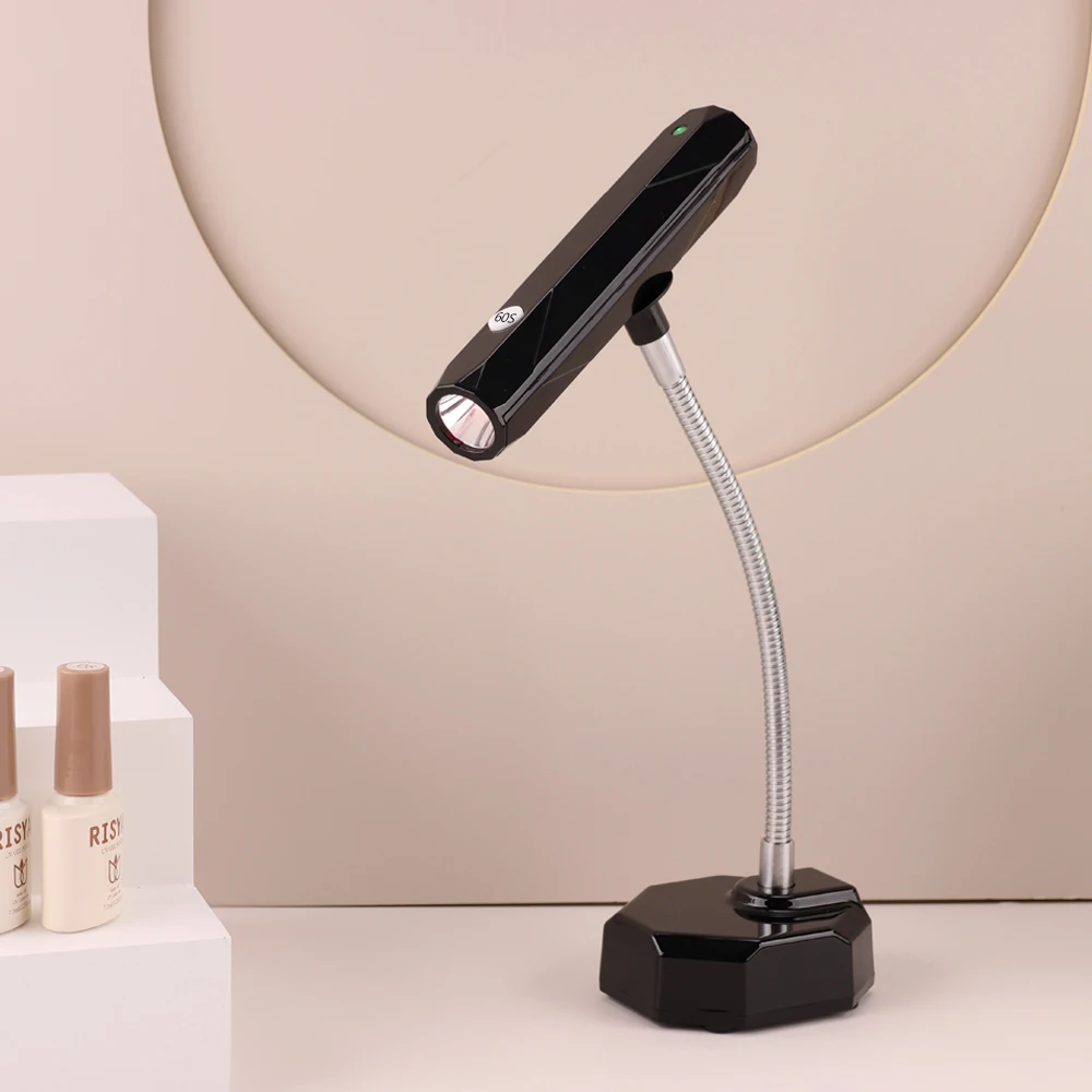 New Portable Handheld and Desktop Wireless Nail Polish Dryer Light 9W Rechargeable Nail Lamp for Flash Curing Extension Nail Tip