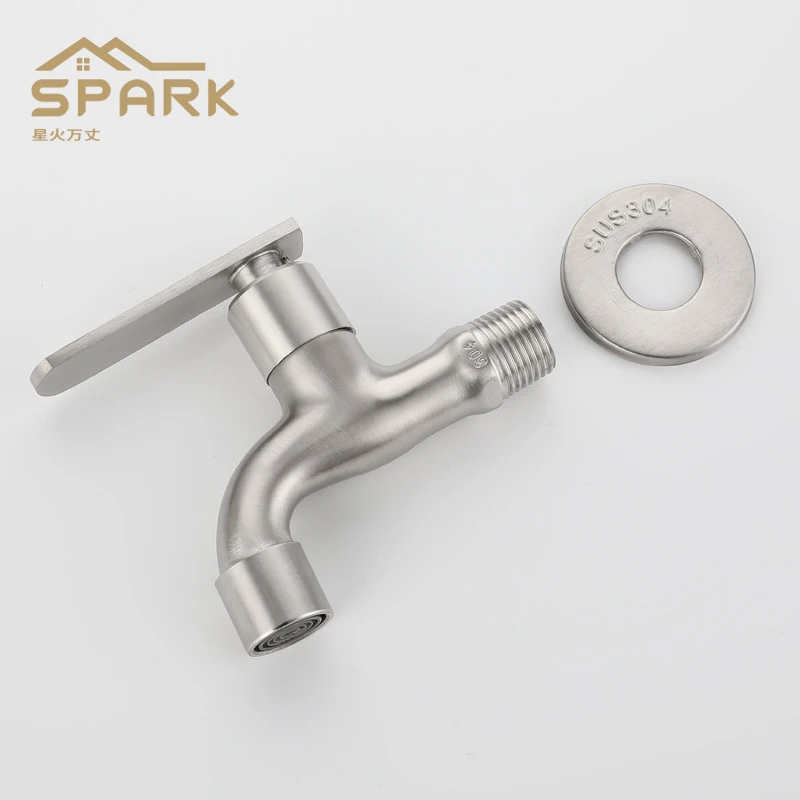 Stainless steel faucet OEM engineering external washing machine faucet