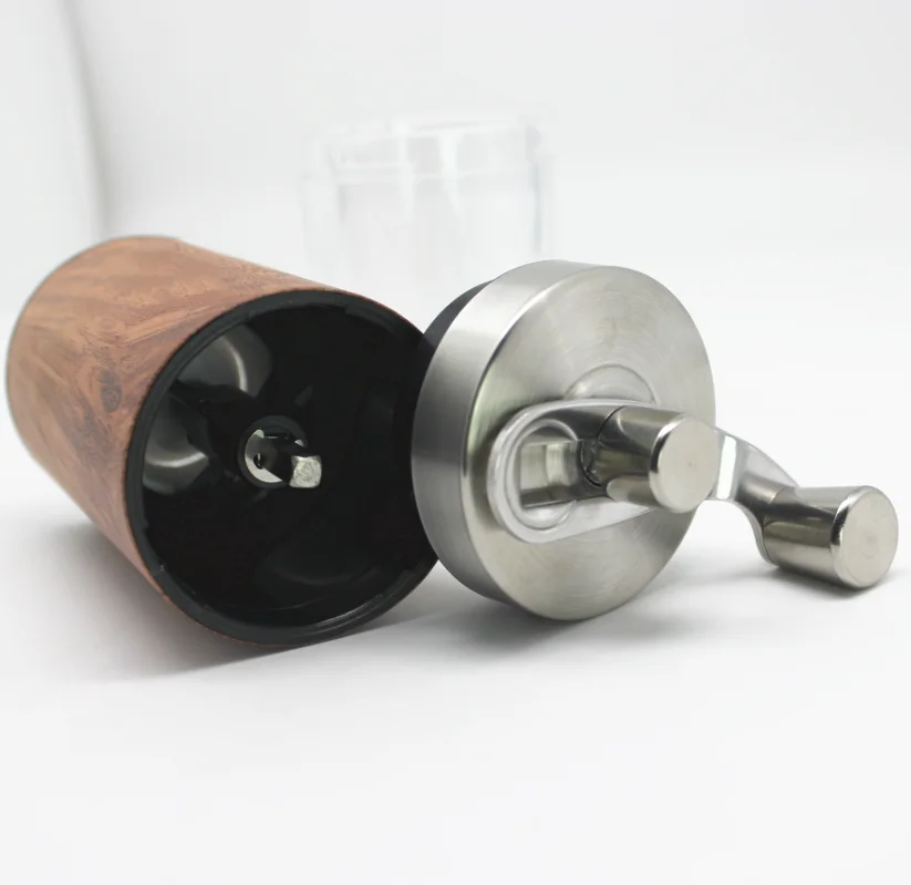 Amazon hot selling Manual Coffee Grinder Coffee Mill manual with wooden finishing Kitchenware gadget 2020