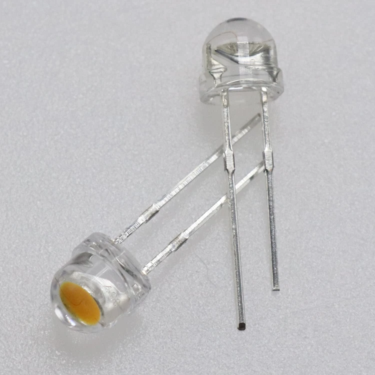 4.8mm 5mm 8mm LED High Brightness Lamp  White Color Straw Hat Short Long Legs LED Diode