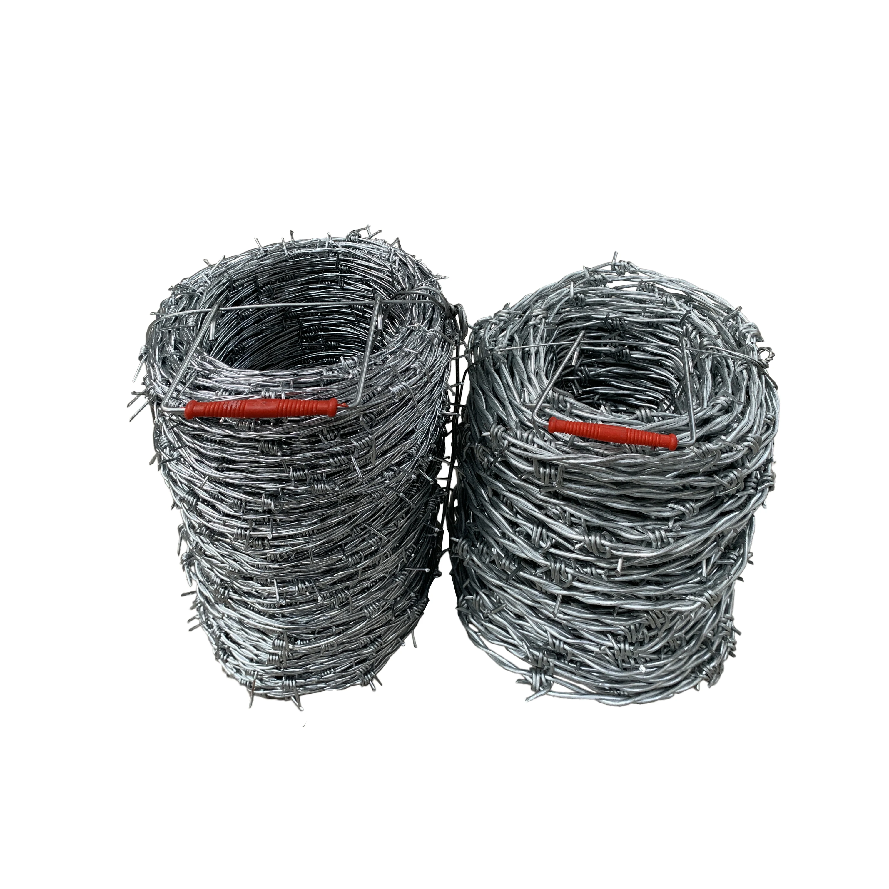 Hot Dipped Galvanized 1.2mm barbed wire 5.8kg per roll barbed wire