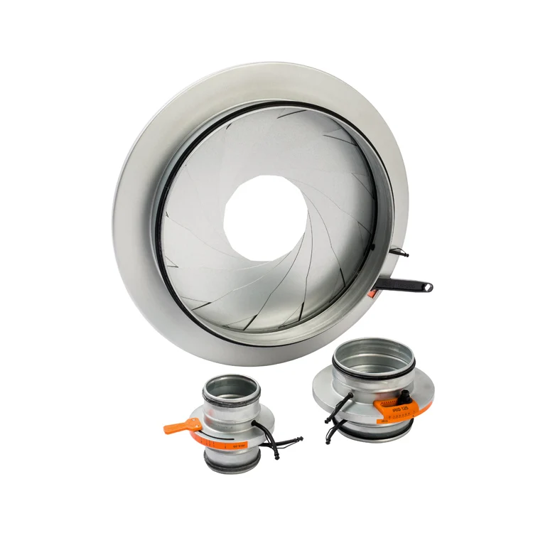 Wholesale Galvanized steel or stainless steel 316 Class C air tightness certified air volume control Iris damper