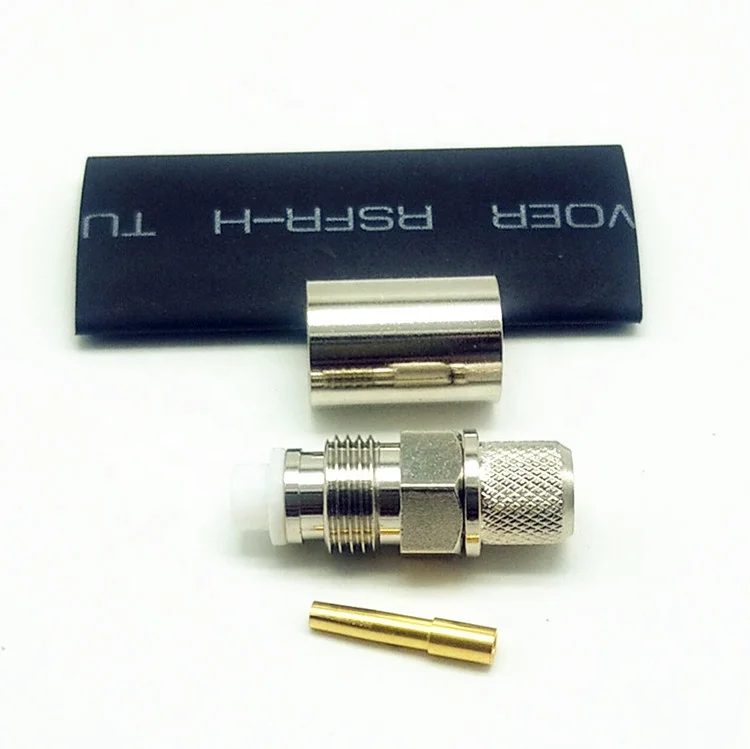 FME Female Cable Assembly Connector for RG174 RG316 LMR240 5D-FB Coaxial Cable