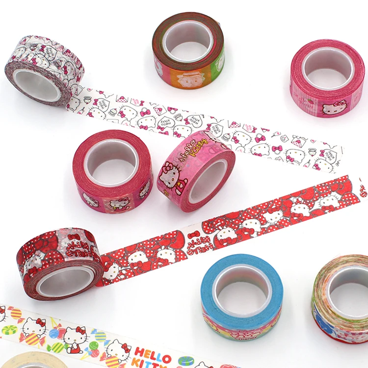 15 mm Wide Colored Washi Tape Decorative Masking Tapes For Children and Gifts Wrapping