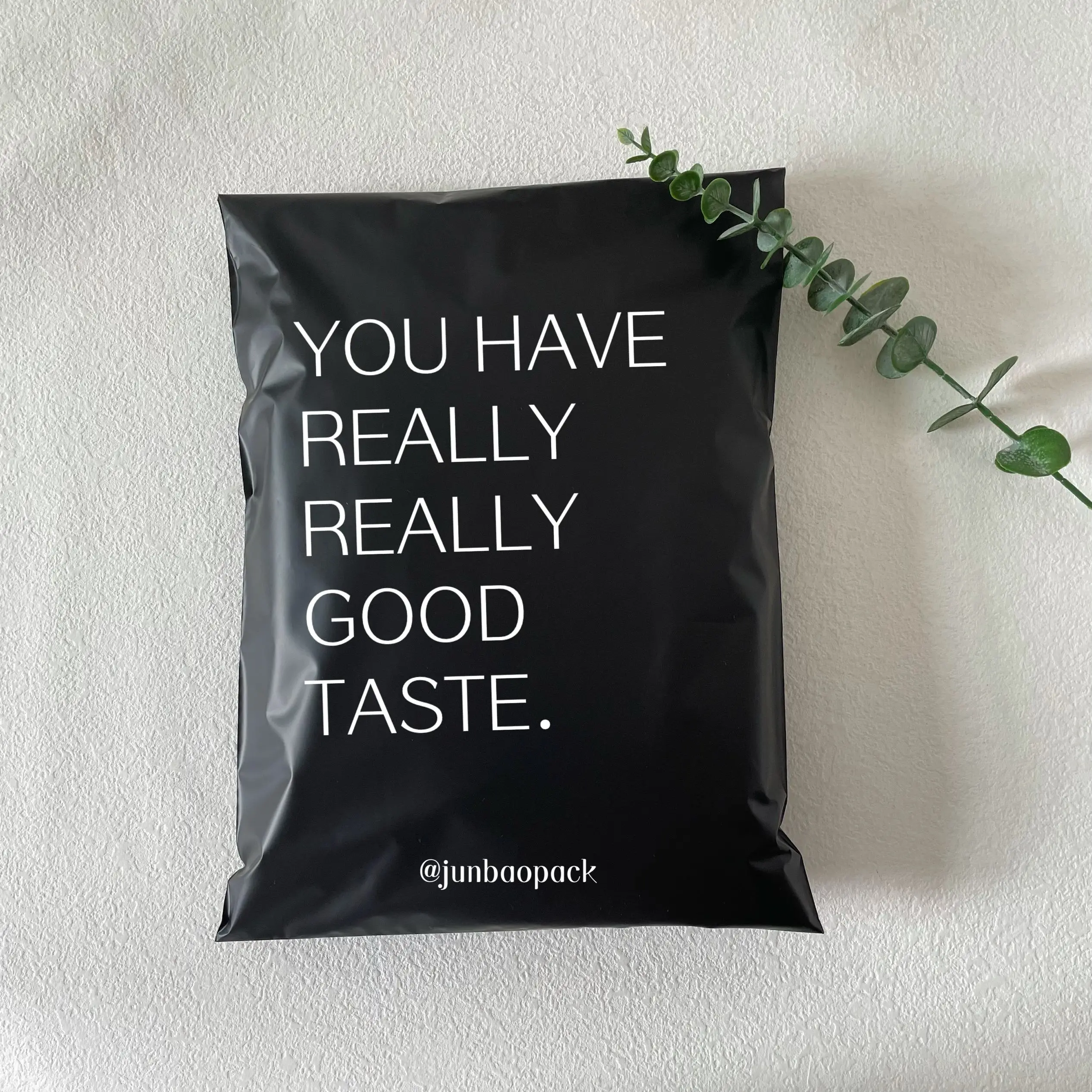 biodegradable custom logo print black matte poly mailer courier shipping bag clothing packing bag for garment express