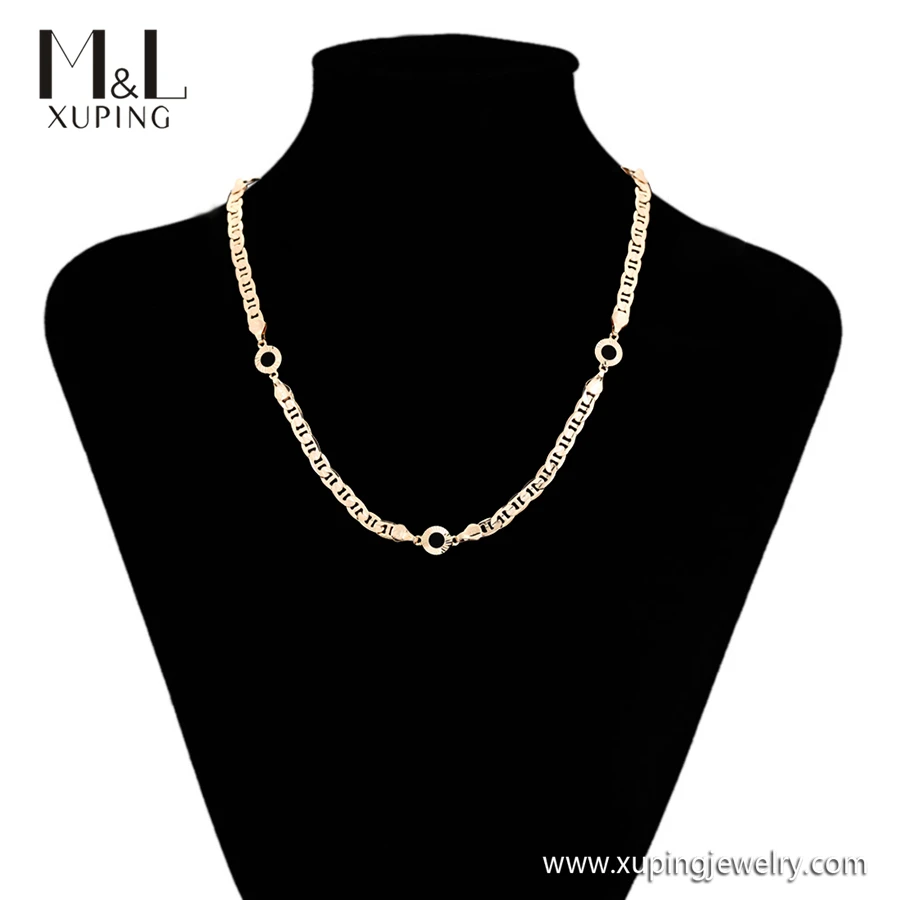 ML26629 XUPING Jewelry ML Store Wholesale Fashion Neck 18K Gold Color Woman and Man Daily Wear Chain Necklaces