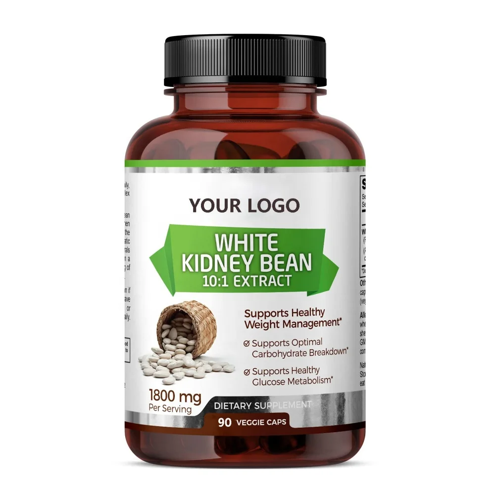 Slimming capsule Energy Booster White kidney bean capsules 100% Pure Carb Blocker and Fat Absorber Natural Energy Pills