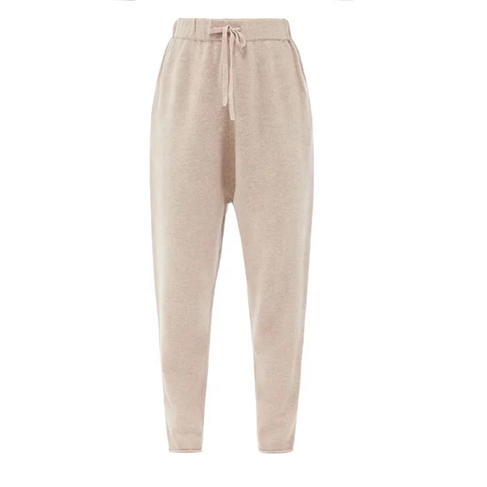 Fall Winter Luxury 2 Piece Sweater Set Solid Casual Knitwear Wool Knitted Two Piece Pant Sweaters Set For Women