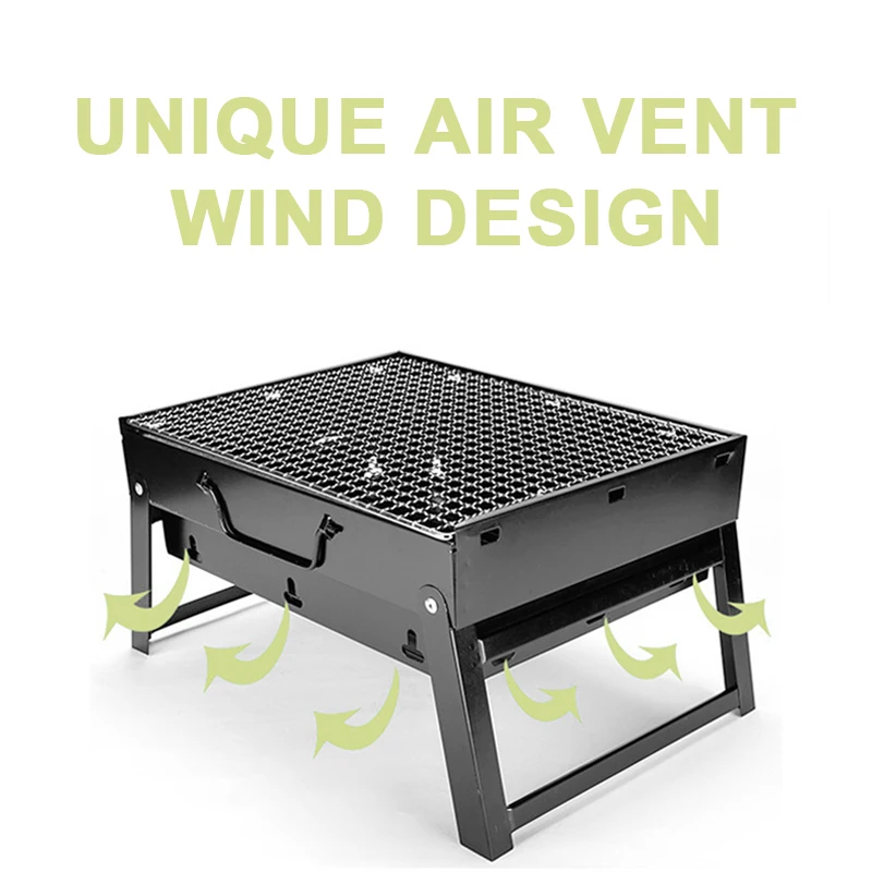 Professional Manufacturer  Outdoor Portable Fireproof Charcoal Barbecue BBQ Grill