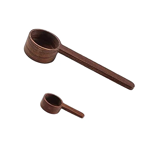 Coffee Utensil Accessories Home Kitchen walnut Wooden tea spoon Scoop Seasoning