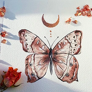 100sheets 9*9cm Imitation Gilding Gold Foil Leaf Sheets For Arts Decoration Gilding