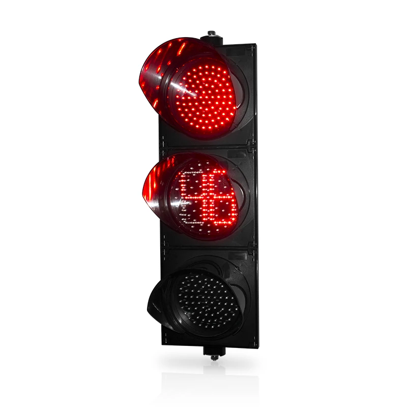 200mm RYG LED traffic light with digital countdown timer  for driveway