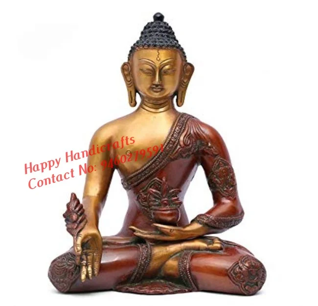 Handicraft happy buddha statue Customized resin