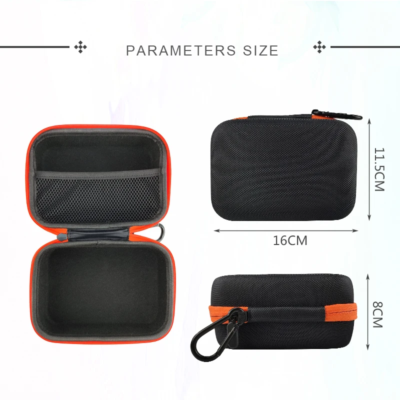 Custom New Design Hot Sale Box Black Inner Detachable Cutting EVA Camera Lens Case Travel EVA Camera Hard Case