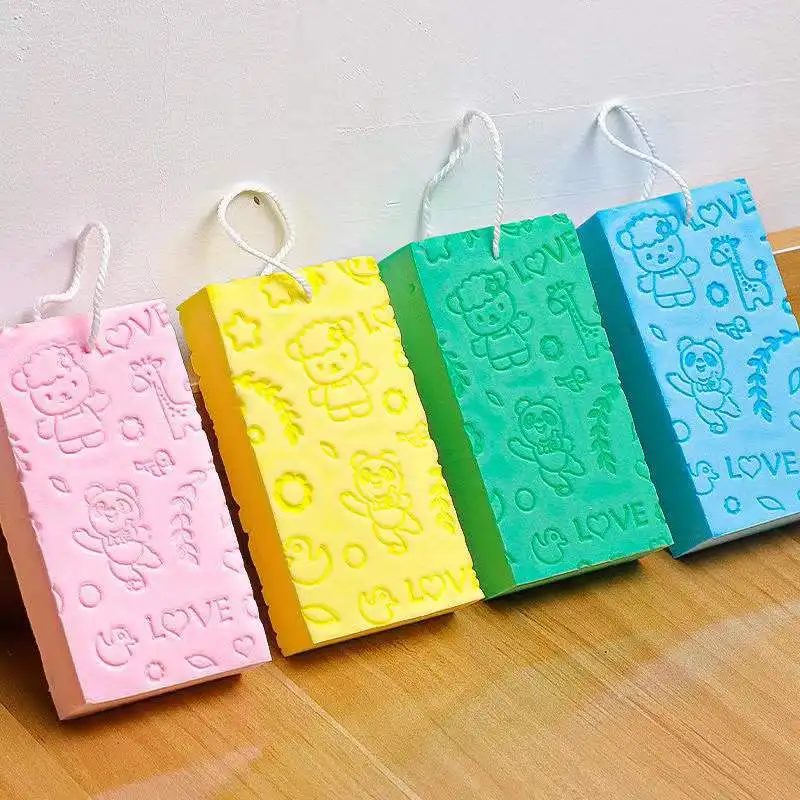 Make up Sponges Bath Sponge Body Dead Skin Remover Exfoliating Cleaning Beauty Skin Care Sponge for Kids Custom Logo Natural