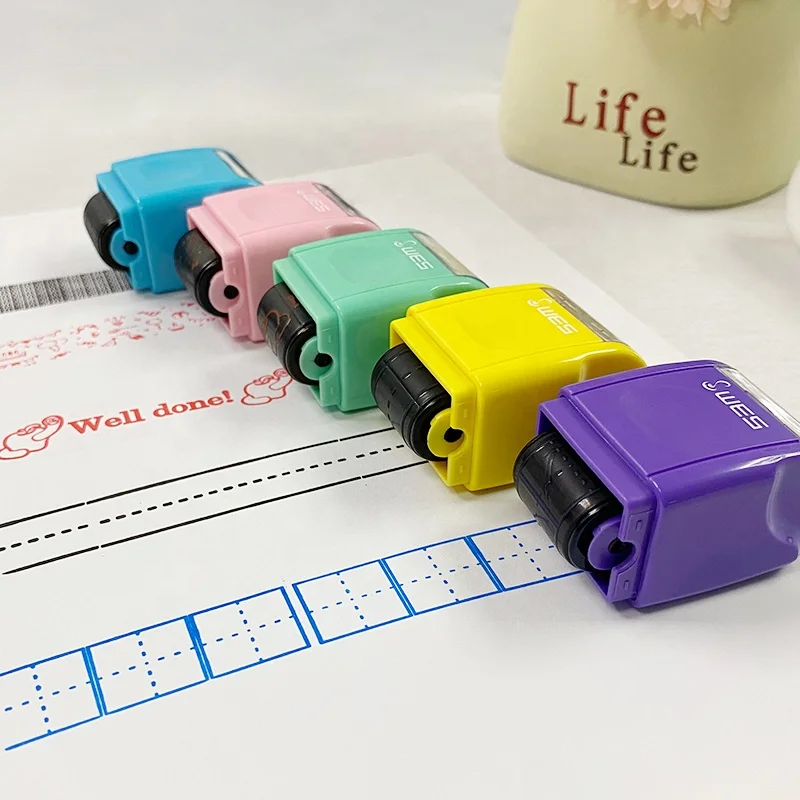 Custom roller stamp WES R-1820 privacy protection  flash stamp