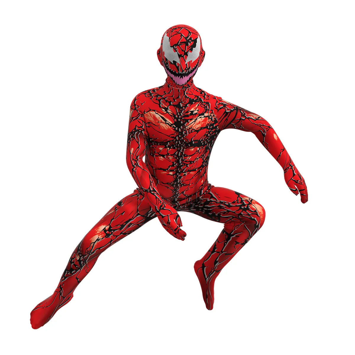 New Halloween costume cosvenom 2 Red Venom onesie tights Spider-Man costume