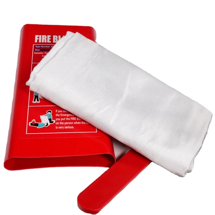 Fire Safety 550 Degree Celsius Resistant Fire Retardant 100% Fiberglass Fire Blanket For Home School Hotel Kitchen