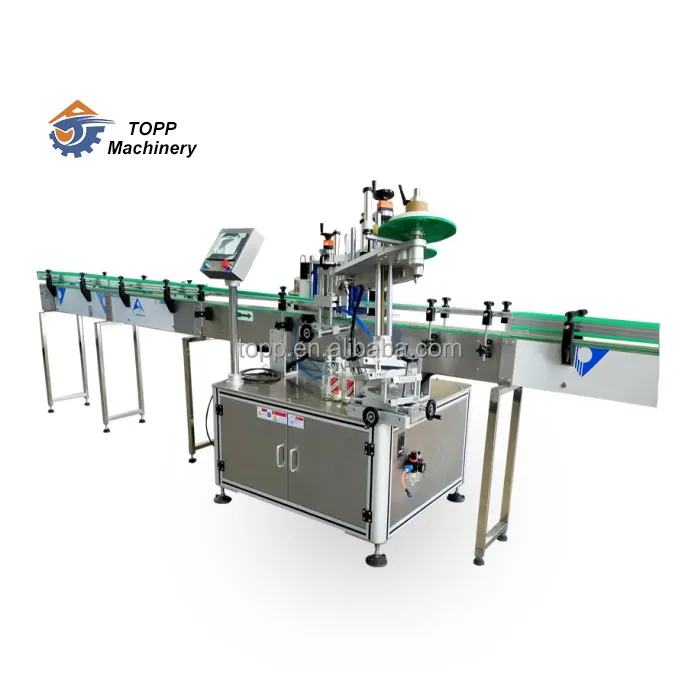3 side plastic bottle label tmineral water bottle label applicator machine