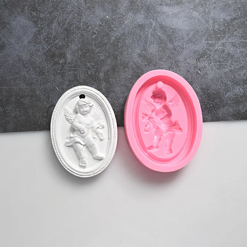 Soap Flower Pendant Cake Decoration Silicone Mould Epoxy Resin Gypsum Candle Mold For Making Car Diffuser Stone