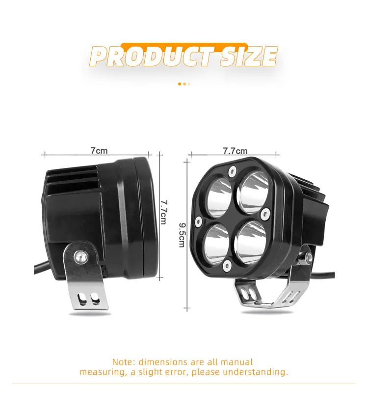 3inch 12v 40w 4x4 Led Work Light Off Road Spot Light Led Bar Off Road Fog Lights For Truck jeeps universal cars