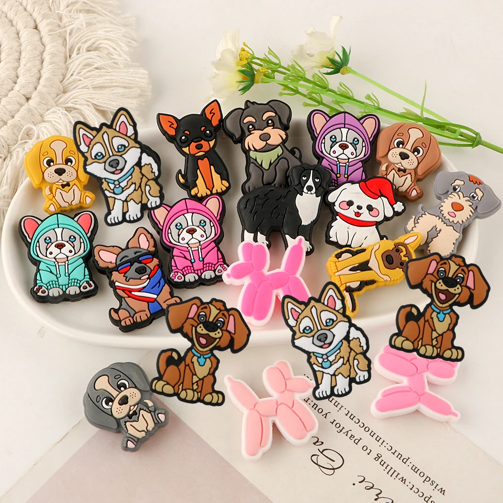 New Animal Cartoon Dog Silicone Focal Beads for Pen Jewelry Making