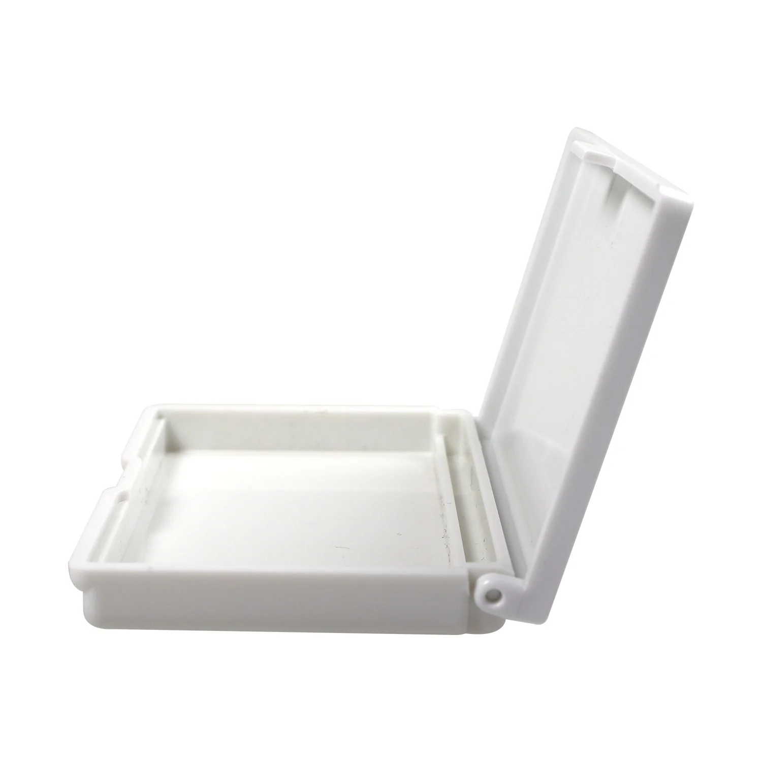 small empty watercolour plastic folding paint palette box for 12 watercolor half pan pigment block