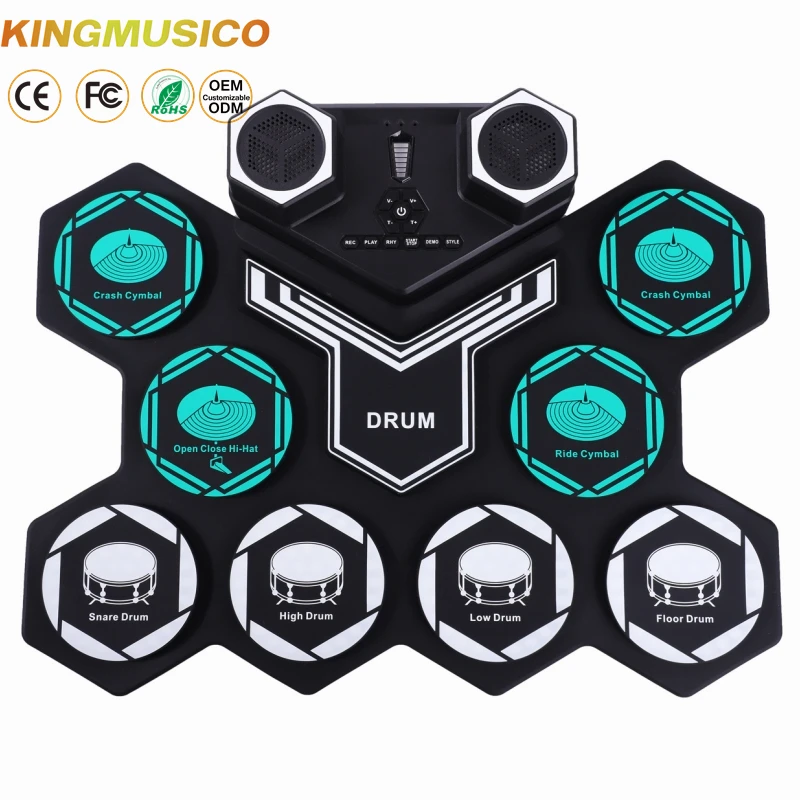 Professional Instruments Musical Level Jazz Drum Electronic Drum Kit Portable Digital Electric Drum Set