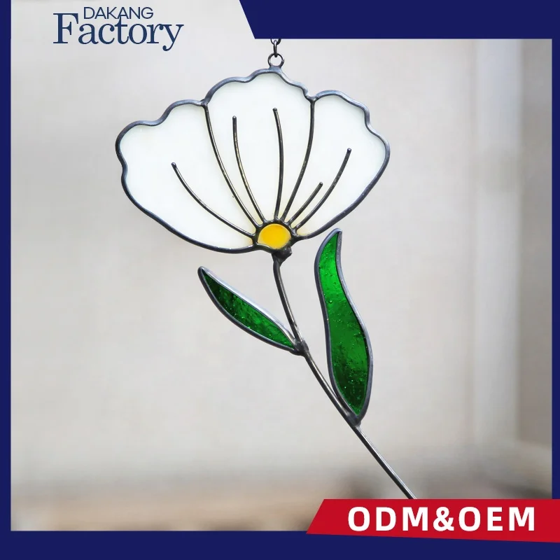 Artificial Flowers Mothers Day Gifts Sained Glass Sun Catcher Christmas Ornaments Luxury Home Decor Accessories