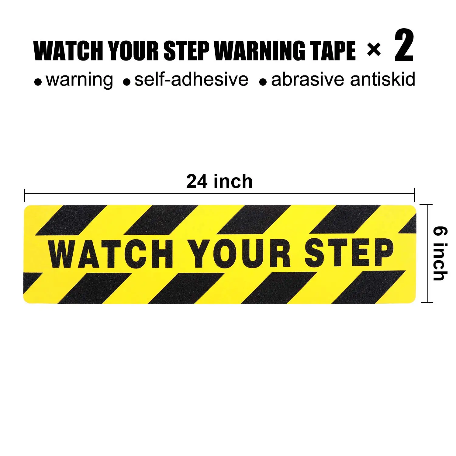 Conspicuous Auction Sign Labels Watch Step Warning Sticker Large Area Decals Stickers Floor Notice Adhesive Tape