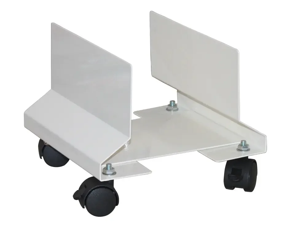 Home Office CPU Holder Castor Roller Stand Desk Organizer Steel Storage Box for Computer Case PC Desktop & Drawer Organizer