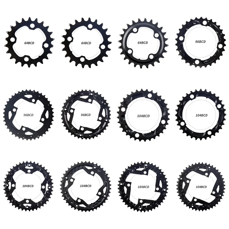 MTB 22*32*44T round oval single speed mountain bike chain ring  light bicycle chainwheel