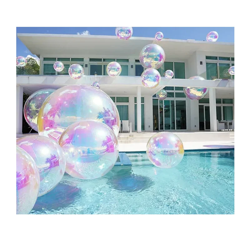 Hot sale pink Inflatable Mirror Balloon giant pvc inflatable mirror ball For Event Decoration big shiny inflatable balls