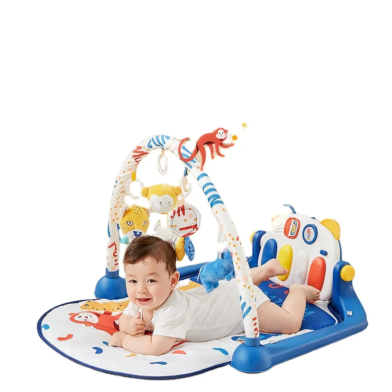 Newborn baby fitness rack pedal piano 0-1 year old male and female baby educational early education music toys