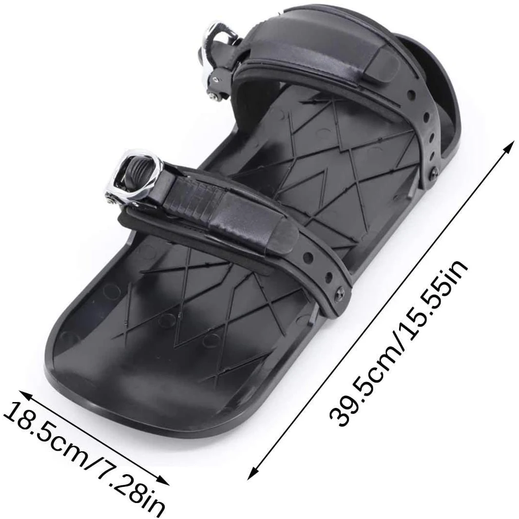 
New High Quality Winter Adjustable Ski Shoes Bindings Portable Skiing Mini Skates for Snow Short Skiboard Snowblades 