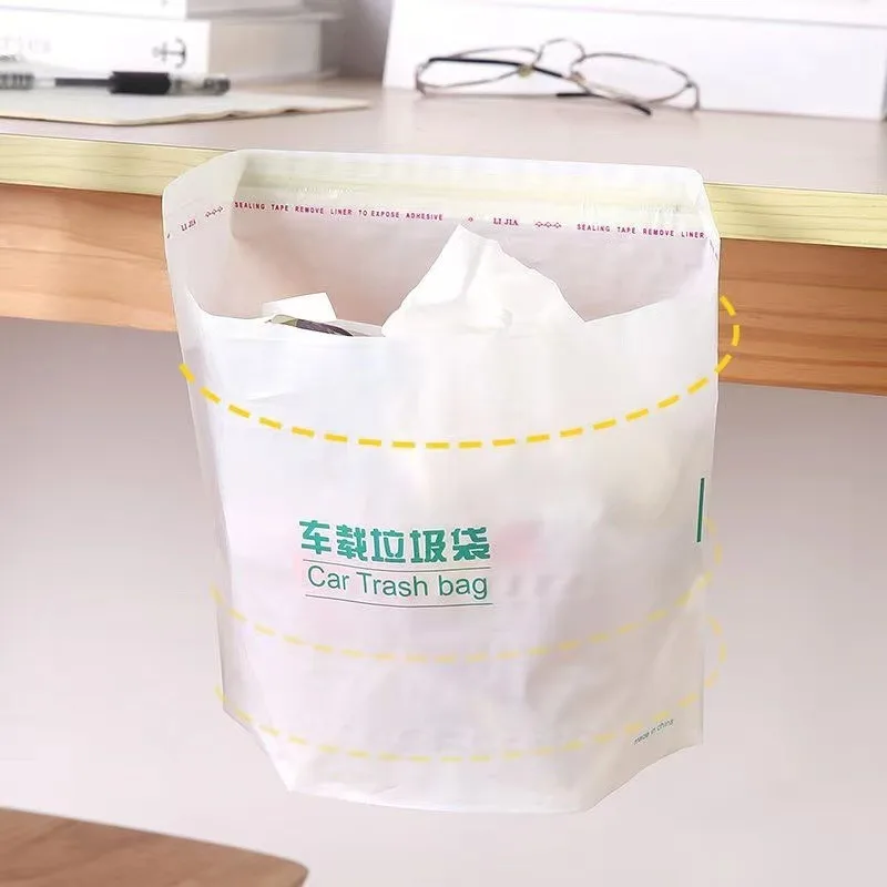 Car trash bag Vomit bag Cartoon paste office dormitory desk student trash special convenience bag