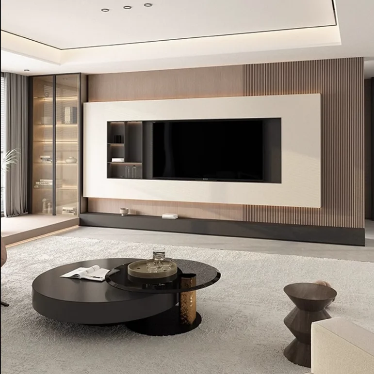 Tv Cabinet Design Matched Living Room Floating Tv Cabinet Modern Luxury Full Wall Fancy Tv Stands